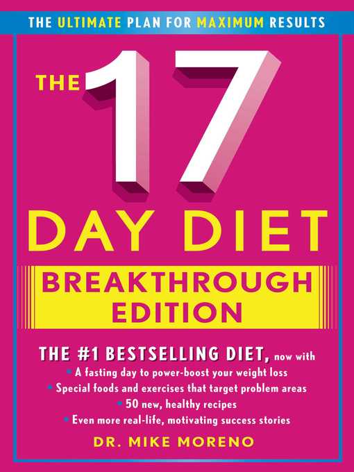 Title details for The New 17 Day Diet Breakthrough by Mike Moreno - Wait list